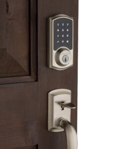Kwikset 99160-002 SmartCode 916 Touchscreen Electronic Deadbolt Featuring SmartKey, Works with Alexa via SmartThings or Wink, Satin Nickel Z-Wave 20 91BVM0o3TrL