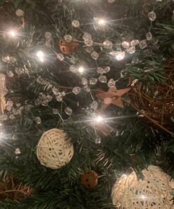 Kurt Adler 6' Plastic Ice Wire Clear Garland (Clear, 1 Pack) 51 91BVjN9WW3L