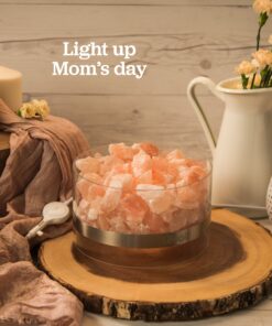 LEVOIT Aria Himalayan Salt Lamp, Pink Rock Large Crystal Natural Himilian Gift Night Light (ETL Certified) Touch Dimmer, 8.5lbs 29 91Bao2VLtzL