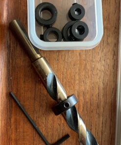 Drixet Drill Stop Bit Collar Set – Kit Includes: 1/8", 3/16”, 1/4”, 5/16”, 3/8”, 7/16” and 1/2-Inch with Allen Wrench to Tighten The Stops Set-Screws (7-Piece) 18 91BbTC1n3xL
