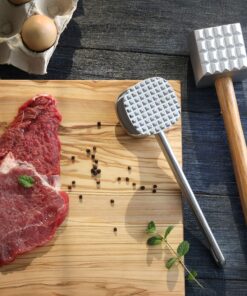 New Star Foodservice 36374 Heavy Duty Cast Aluminum Meat Tenderizer, 10-Inch 14 91Be9alvKWL