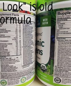 Greens Powder Smoothie Mix Purely Inspired Organic Greens Powder Superfood, Unflavored, 24 Servings (Package May Vary), 8.54 Ounce (Pack of 1) 24 Servings (Pack of 1) 43 91BohBMSTiL