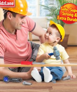 Kidzlane Tool Set for Toddlers & Kids | 20pcs Toy Tools with Electronic Cordless Drill and Tool Box | Play Tool Kit for Kids & Toddler Boys & Girls | Kids Tool Kit 19 Pieces | Kids Tool Box 27 91Bq VPdaML