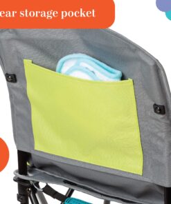 Summer Infant Pop ‘n Sit Portable Highchair, Green - Portable Highchair For Indoor/Outdoor Dining – Space Saver High Chair with Fast, Easy, Compact Fold, For 6 Months – 45 Pounds 27 91BzyCcQOcL