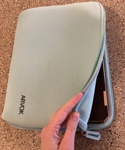 ARVOK 11 11.6 12 Inch Laptop Sleeve Multi-Color & Size Choices Case/Water-Resistant Neoprene Notebook Computer Pocket Tablet Briefcase Carrying Bag/Pouch Skin Cover for HP/Dell/Lenovo/Asus/Acer 11.6 inch Light Green 27 91C9 uspjL