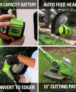 Alternative view of Greenworks 40V 13" String Trimmer / Edger, Battery and Charger Not Included 13" Trimmer (Tool Only)
