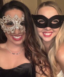 Forum Novelties Masquerade Harlequin Cat Eye Half Mask for Women - Comfortable Halloween Half Eye Masquerade Mask for Girls - One Size Fits All - Black 10 91CJG5DRBxL