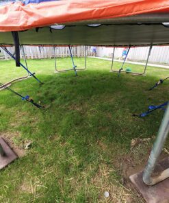 Ashman 16 Inch Spiral Ground Anchor Green Color - Ideal for Securing Animals, Tents, Canopies, Sheds, Car Ports, Swing Sets (Pack of 6) 1 6 Pack 21 91CMHjUidjL