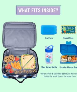 Wildkin Kids Insulated Lunch Box Bag for Boys & Girls, Reusable Kids Lunch Box is Perfect for Early Elementary Daycare School Travel, Ideal for Hot or Cold Snacks & Bento Boxes (Blue Camo) Blue Camo 17 91CQpM2t8vL