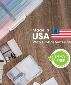 IRIS Extra Large 4" x 6" Photo and Embellishment Craft Keeper, 2 Pack, Clear 27 91CQwGh3pNL