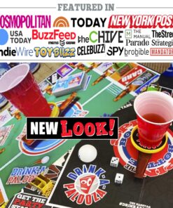 Alternative view of DRINK-A-PALOOZA Board Game: Fun Drinking Games for Couples Game Night | The Drinking Board Game for Parties That Combines Beer Pong + Flip Cup + Kings Cup Card Game and All The Best Drinking Games