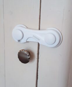 Cabinet Locks - Adoric Life Child Safety Locks 4 Pack - Baby Safety Cabinet Locks - Baby Proofing Cabinet Kitchen System with Strong Adhesive Tape White-4pc 38 91CaFzPgqUL