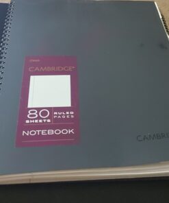 Cambridge Business Notebook, 80 Sheets, Legal Ruled, 8-1/4" x 11", Wirebound, Black (06062) Pack of 1 33 91CdEdEdB3L