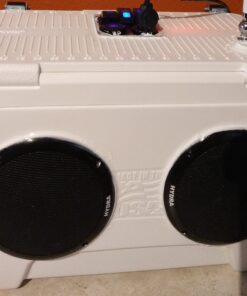 Pyle Hydra Marine Amplifier - Upgraded Elite Series 400 Watt 2 Channel Micro Amplifier - Waterproof, GAIN Level Controls, RCA Stereo Input, 3.5mm Jack & Volume Control (PLMRMP1A) Standard Packaging 24 91ChwcF59PL