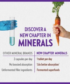 New Chapter Zinc Supplement, Fermented Zinc Complex, ONE Daily for Immune Support + Skin Health + Non-GMO Ingredients, Easy to Swallow & Digest, 60 Count (2 Month Supply) 60 Count (Pack of 1) 15 91Ci1PiGSvL