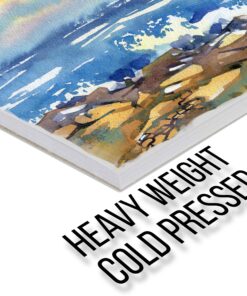 U.S. Art Supply 9" x 12" Premium Heavyweight Watercolor Painting Paper Pad, Pack of 2, 24 Sheets Each, 90 Pound (190gsm) - Cold Pressed, Acid-Free, Wet, Dry & Mixed Media - Artists, Students, Adults 25 91Cj HdbusL 3