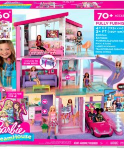 Barbie Dreamhouse Dollhouse with Pool, Slide and Elevator Standard Elevator 62 91ClSGhzdHL