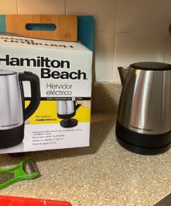 Hamilton Beach Electric Tea Kettle, Water Boiler & Heater, 1 L, Cordless, Auto-Shutoff & Boil-Dry Protection, Stainless Steel (40998) 44 91CmzKkwyQL