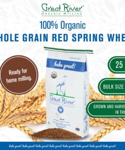 Alternative view of Great River Organic Milling, Whole Grain, Hard Red Spring Wheat, Organic, 25-Pounds (Pack of 1)