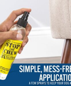 EBPP Stop the Chew 3X Strength Anti Chew Spray for Dogs - No Chew Spray for Puppies - Alcohol Free Dog Deterrent Spray - Bitter Spray for Dogs to Stop Chewing - Powerful No Chew Spray for Dogs - 8oz 34 91CrNE4FsYL