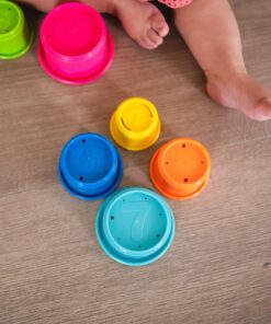 The First Years Stack & Count Stacking Cups - Toddler Toys - Learning and Baby Bath Toys for Kids - 8 Count 9 Piece Set 19 91CvcCHuicL 2