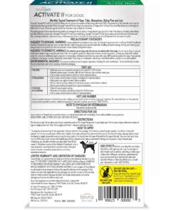 Activate II Flea and Tick Prevention for Dogs | 4 Count | Small Dogs 4-10 lbs | Topical Drops | 4 Months Flea Treatment 30 91D0jZBUF9L