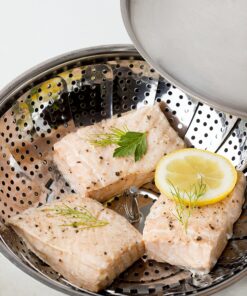 Sunsella Vegetable Steamer - 5.3" to 9.3" - 100% Stainless Steel 33 91D7gIb2TFL