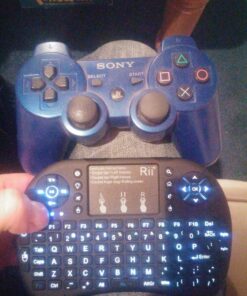 (Upgraded)Rii 2.4GHz Mini Wireless Keyboard with Touchpad,QWERTY,LED Backlit,Portable Keyboard for laptop/PC/Tablets/Windows/Mac/TV/Xbox/PS3/Raspberry Pi .(i8+ Black) 39 91D91Y5FpL