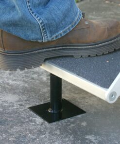 Camco Camper/RV Save-A-Step Brace | Stabilizes RV Steps & Protects Camper Step from Sag and Wear | Features 1,000lb Load Rating & Adjusts from 7-5/8” to 14” | Crafted of Heavy-Gauge Steel (43691) 7-5/8" - 14" Brace 24 91DYOnziXRL 2