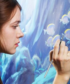 Alternative view of AIT Art Select Red Sable Detail Brush Set, 7 Pure Russian Sable Paint Brushes, Handmade in Germany for Crafting Exquisite Details Using Oil, Acrylic, or Watercolors