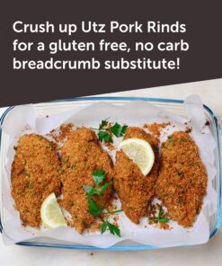 Utz Pork Rinds, Original Flavor - Keto Friendly Snack with Zero Carbs per Serving, Light and Airy Chicharrones with the Perfect Amount of Salt, 18 Ounce (Pack of 2) 18 Ounce (Pack of 2) 27 91DZNknmoL