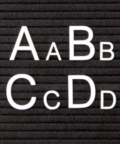 Quartet Characters for Felt Letter Boards, 1 Inch, Helvetica, White, 300 Letters, Numbers and Symbols (4423) 8 91DdcK5PWL