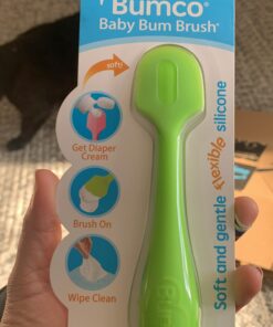 Diaper Cream Spatula - Baby Bum Brush for Butt Paste Diaper Cream - Baby Butt Cream Diaper Cream Applicator - Butt Spatula Baby Necessities - Bumco Diaper Cream Brush, Green 36 91DfEiH7OOL