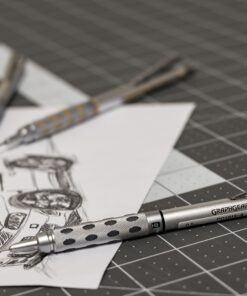 Pentel GraphGear 1000 Mechanical Pencil, (0.5mm), Black Barrel, 1 Each (PG1015A), Metallic Grey 0.5mm 1 Pack 32 91DgZK9qqUL