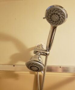 AquaStorm by HotelSpa 30-Setting SpiralFlo 3-Way HIGH PRESSURE Luxury Shower Head/Handheld Showerhead Combo with Water Saving Economy Mode/Chrome Chrome & Gray 34 91DgqAJzJ3L