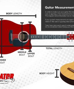 Gator GWE-DREAD-12 Cases HardShell Wood Case For 6 Or 12 String Acoustic Dreadnought Guitars 6/12 String Dreadnought Guitar 42 91DhsbIoS4L