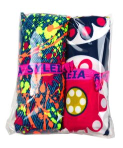 Alternative view of Syleia Girls' Leggings, High Waist, Ankle Length, Fashion Graphic Prints Medium Multi-color