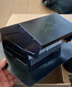 Builder's Best 084635 Galvanized Steel Roof Vent Cap with Damper & Removable Screen, 4" Diameter Collar, Black (Discontinued) Discontinued 7 91DuYJUB2mL