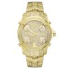 JBW Men's Luxury Jet Setter 2.34 ctw Diamond Wrist Watch with Stainless Steel Link Bracelet Gold 3 91E3FxMLvL