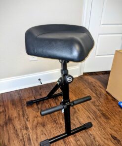 K&M Konig & Meyer 14047.000.55 Performance Pneumatic Stool | Easily Adjust Height/Angle of the Ergonomic Set /Footrest | Professional Grade for all Musicians | German Made | Black Imitation Leather Modern 5 91E5NBXIHzL