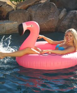 GoFloats Flamingo Pool Float Party Tube - Inflatable Rafts, Adults & Kids 25 91ECi6suduL