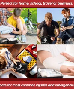 Professional 300 Piece (40 Unique Items) First Aid Kit | Emergency Medical Kits | Home, Business, Camping, Car, Office, Travel, Vehicle, Kids, Boat, Survival, Supplies 51 91EK1sd FNL