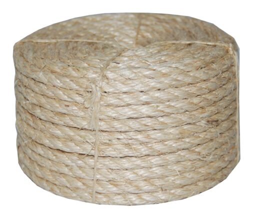 T.W . Evans Cordage Co. 23-410 3/8-Inch by 100-Feet Twisted Sisal Rope,Tan,Onе Paсk