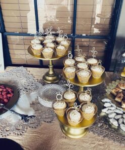 SUYEPER 100pcs Cupcake Wrappers Artistic Bake Cake Paper Cups Little Vine Lace Laser Cut Liner Baking Cup Muffin Case Trays for Wedding Party Birthday Decoration (Gold) Gold 38 91ENwyrBJsL