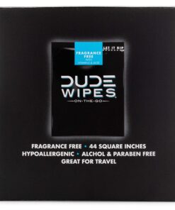DUDE Wipes - On-The-Go Flushable Wipes - 2 Pack, 60 Wipes - Unscented Extra-Large Individually Wrapped Adult Wet Wipes - Vitamin E & Aloe - Septic and Sewer Safe Fragrance Free 30 Count (Pack of 2) 19 91EUQCfYDUL