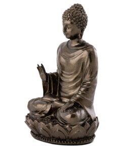 Alternative view of Top Collection Mini Shakyamuni Buddha Decorative Statue - Hand Painted Enlightened One Sculpture with Bronze Finish Look- 3-Inch Supreme Buddha Collectible Figurine
