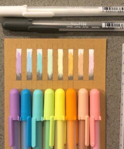 SAKURA 3D Soufflé Pen - 3-D Pen for Lettering, Drawing, Line Borders, Ornaments, & More - Opaque White and Pastel Ink Colors - 10 Pack Souffle 10 Count (Pack of 1) 45 91EYLS3sheL