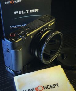 K&F Concept 52mm Variable ND2-ND400 ND Lens Filter (1-9 Stops) for Camera Lens, Adjustable Neutral Density Filter with Microfiber Cleaning Cloth (B-Series) 52 millimeter 49 91ElXjyulGL 2