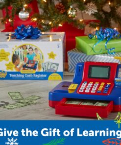 Learning Resources Pretend & Play Teaching Cash Register, 73 Piece Set, Ages 3+, Talking Register, Counting Activities, Money Management, for Kids 16 91Em1SgdoML