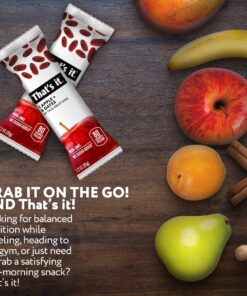 That's it. Apple + Dates 100% Natural Real Fruit Bar, Best High Fiber Vegan, Gluten Free Healthy Snack, Paleo for Children & Adults, Non GMO Sugar-Free, No Preservatives Energy Food (12 Pack) 15 91EnHRhwd L